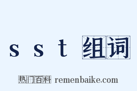 sst组词是什么意思的图片